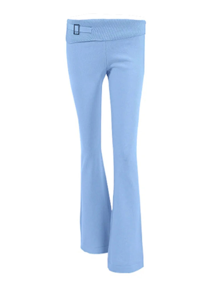 blue long pants women