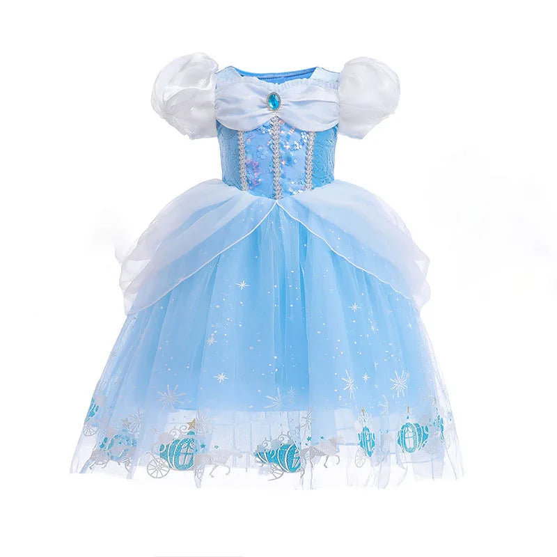 Cinderella Princess Girls Costume for Kids